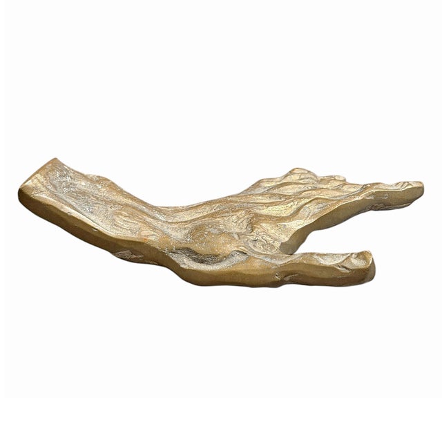 Pair of Italian Bronze Brutalist Hands For Sale - Image 9 of 11