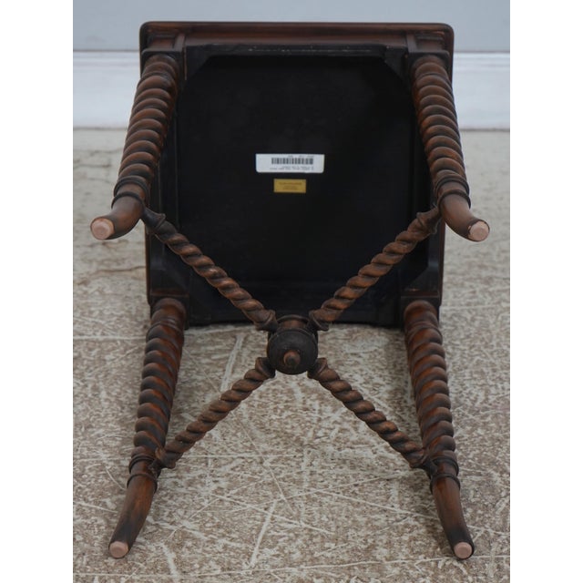 Maitland Smith Mahogany End Table Stand For Sale - Image 13 of 14