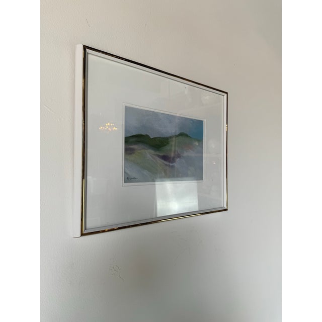 Available for sale this fantastic Vintage expressionist - style abstract landscape painting by Rosenthal. Signed in th...