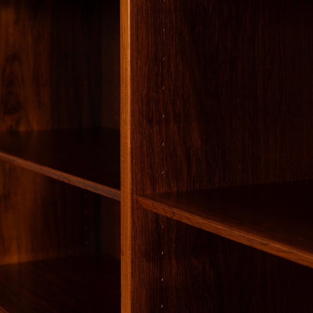 1960s Vintage Danish Mid Century Rosewood Bookcases Pair For Sale - Image 5 of 12