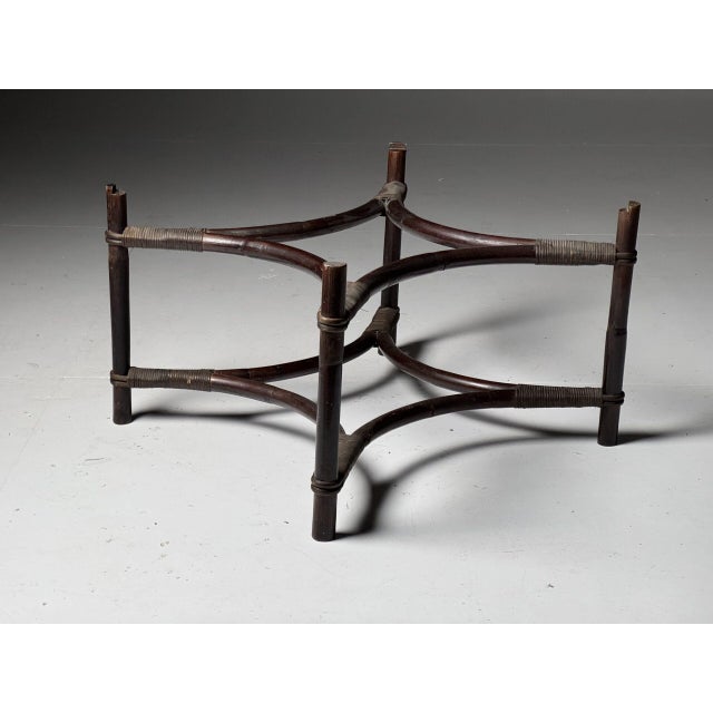 Vintage Rattan Coffee Table For Sale - Image 13 of 15