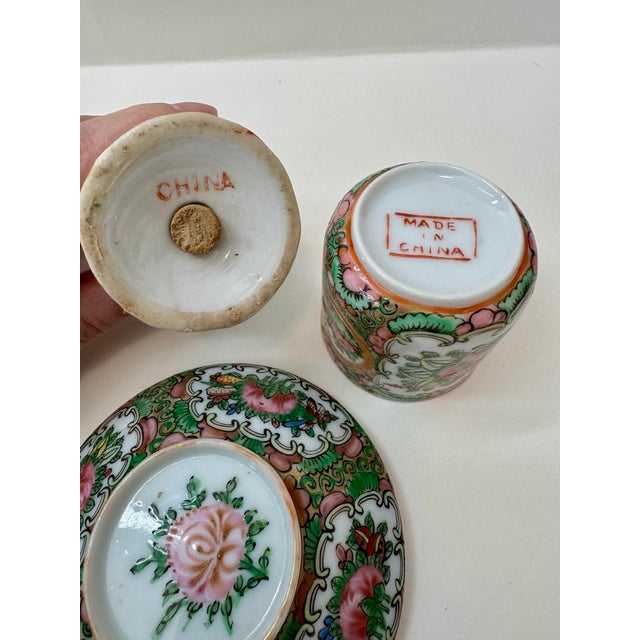 Rose Vintage Rose Medallion Porcelain Replacement Pieces - Set of 3 For Sale - Image 8 of 8