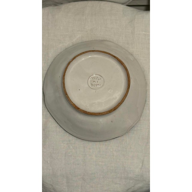 Stunning Vintage Mid-Century Italian Tiger Face Pottery Ashtray Catchall - Collectible Ceramic Dish For Sale - Image 9 of 11