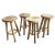 Vintage Tore Teak Wood Bar Stool For Sale In Los Angeles - Image 6 of 8
