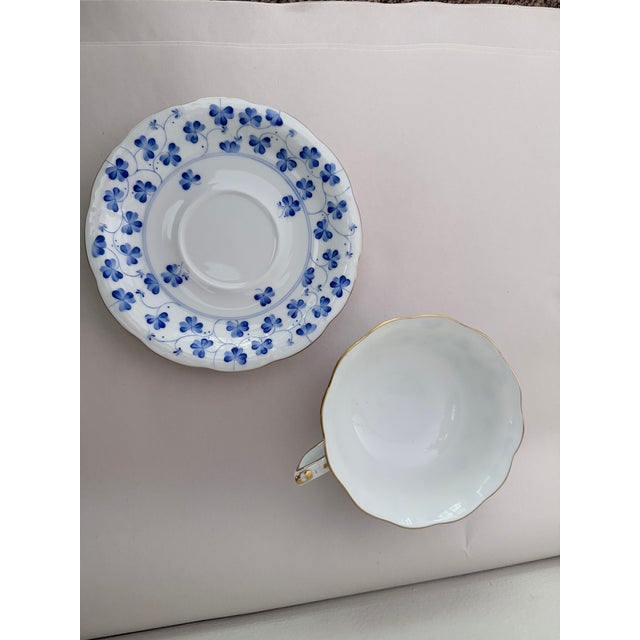 1990s 1990s Herend Rachael 734 Teacups/Saucers - Unused 24 pcs For Sale - Image 5 of 7