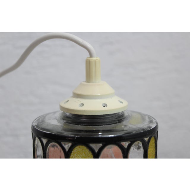 Vintage Glass Pendant Light from Limburg, 1970s For Sale - Image 11 of 12