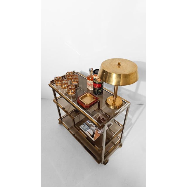 Low Ball Glasses with Chain Motif and Leather by Georges Briard, 1980s, Set of 5 For Sale - Image 3 of 16