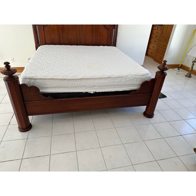 Victorian 1980s Lexington King Bed Designer Amazing For Sale - Image 3 of 11