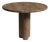 Zade Noche Travertine Marble Round Dining Table 35.4" For Sale
