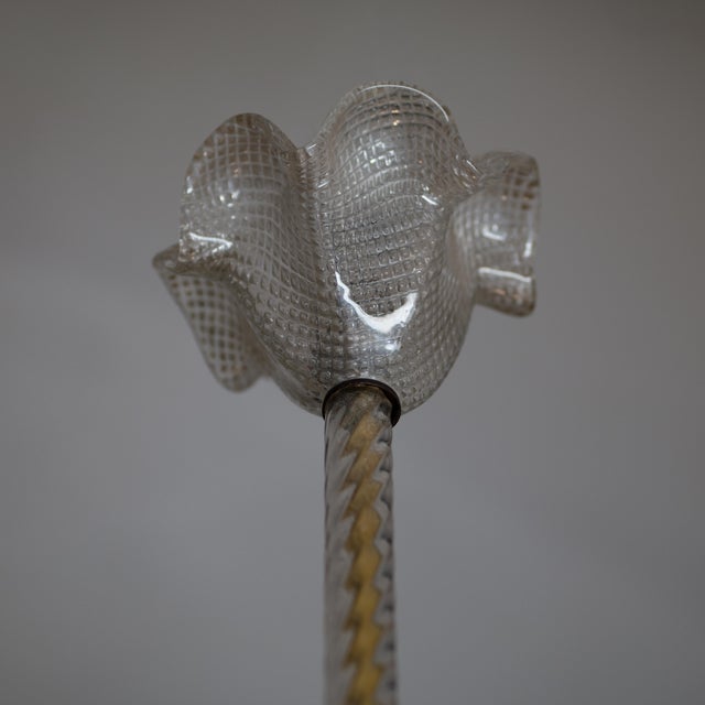 Vintage Pendant Light in Murano Glass from Barovier & Toso, 1940s For Sale - Image 13 of 14