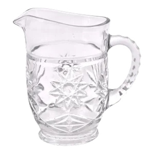 Star Design Glass Pitcher Vase