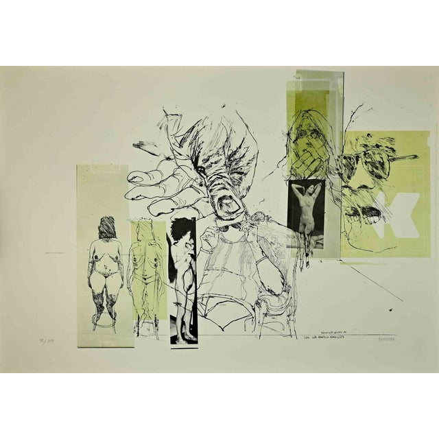 Sergio Barletta, Eros and Thanatos, Etching, 1970s For Sale