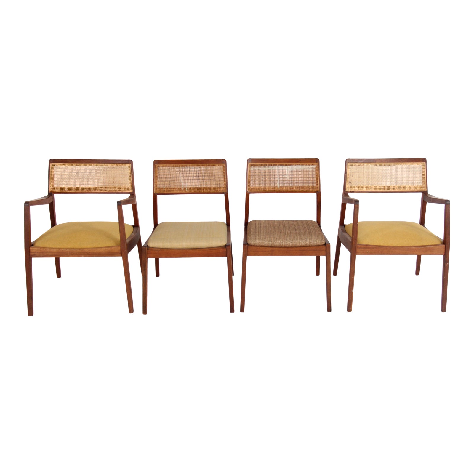 Jens Risom Playboy Mid Century Modern Chairs Set Of 4 Chairish