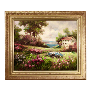 W. Eddie Landscape With Flowers C. 2000 Painting