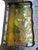 Metal 1920s Storybook Outdoor Porch Light in Antique Copper Finish With Original Amber Glass Shade #2626 For Sale - Image 7 of 7