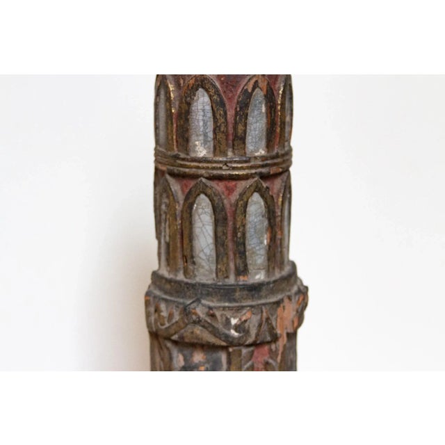 Wood 18th Century Carved Burmese Stupa For Sale - Image 7 of 10