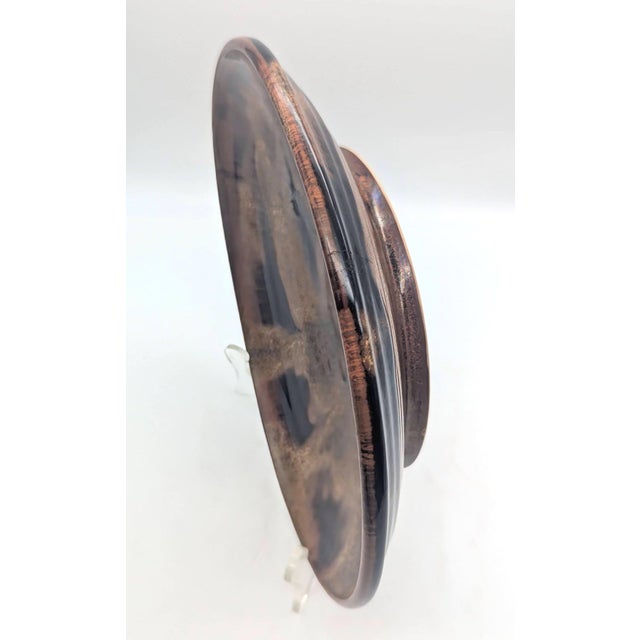 1990s 1990s Studio Pottery Glazed Stoneware Plates, Lates, Set of 9 For Sale - Image 5 of 17