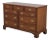 Henkel Harris Cherry 9 Drawer Double Dresser For Sale