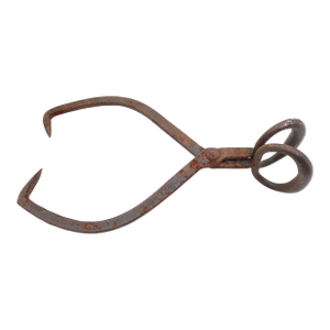 Antique Wrought Iron Ice Tong