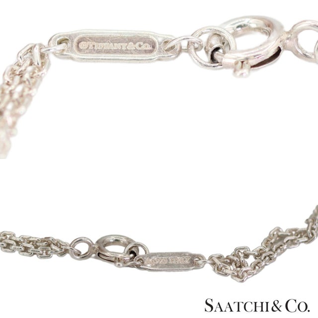 Tiffany & Co. Hardware Large Double Link Pendant Necklace Sterling Silver For Sale In New York - Image 6 of 9