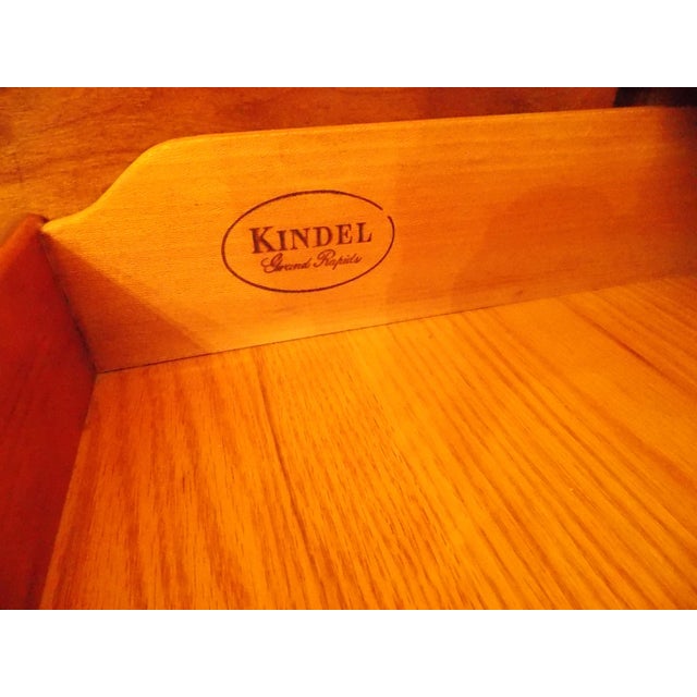 1960s French Regency Style Cherry Wood Sideboard Cabinet by Kindel For Sale In New York - Image 6 of 6