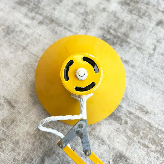 Metal Yellow Architect Lamp from HCF Denmark, 1970s For Sale - Image 7 of 12