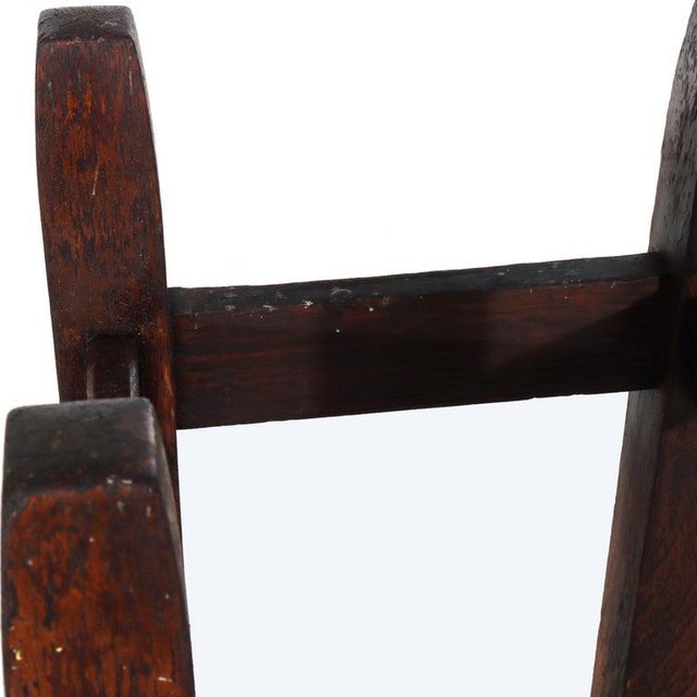 1910s Antique Gustave Stickley Arts & Crafts Mission Oak Umbrella Stand C1910 For Sale - Image 5 of 7