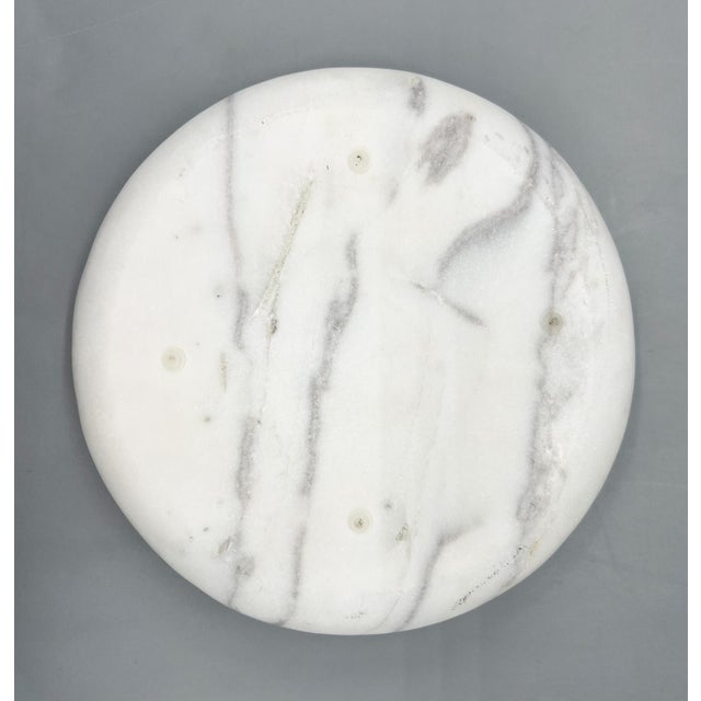 White Contemporary White Marble Catchall Dish, Sculptural Stone Trinket Tray - Organic Modern, Minimalist, Transitional For Sale - Image 8 of 11