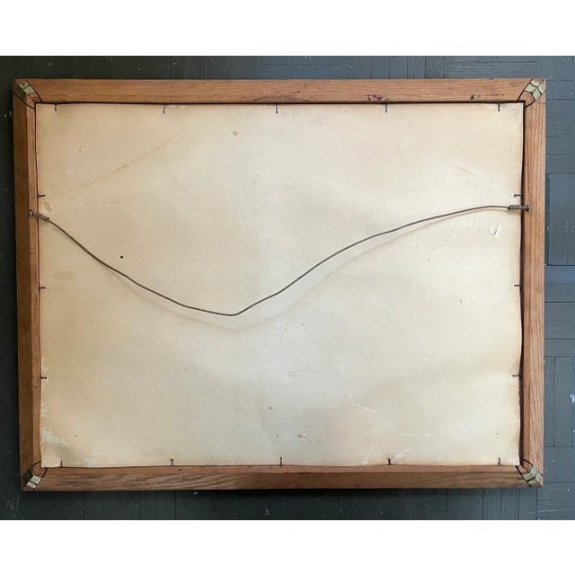 This lush cityscape hassle from the 1950s-60s. With vibrant tones, it will liven up any lonely wall in your home. This...