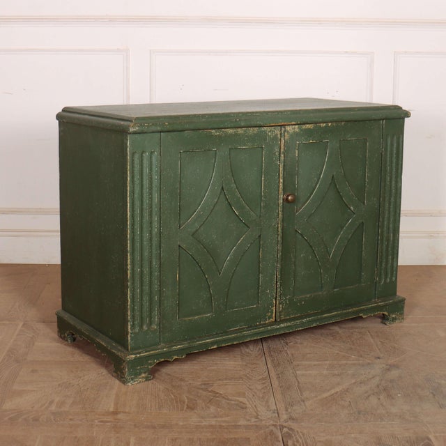 Green Austrian Painted Pine Buffet For Sale - Image 8 of 12