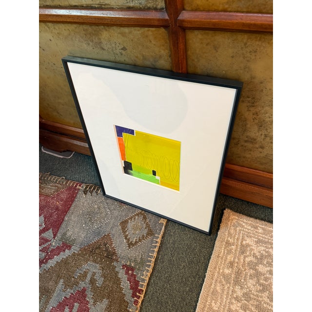 Isabel Wyatt "Yellow Colorform" Original Painting, Signed For Sale - Image 9 of 10