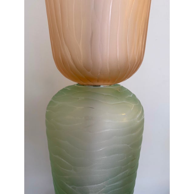 2020s Large Contemporary Totem Murano Glass Floor Lamp by Studio Ad, Italy For Sale - Image 5 of 12