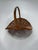 1970s 1970s Vintage Wicker Flower Gathering Basket For Sale - Image 5 of 7