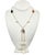 Italian South Sea Pearl Quartz Necklace 14k Gold Certified For Sale - Image 3 of 8