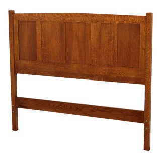 Stickley Mission Collection Oak Full Panel Headboard For Sale