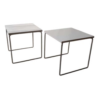 Minimalist Side Tables from Brabantia, 1970s, Set of 2 For Sale