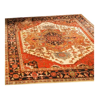 10x14 Luxurious Oriental Ivory Traditional Hand Knotted Wool Carpet Rug For Sale