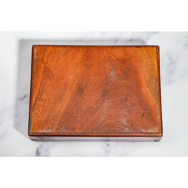 Refined Mid Century Modern Solid Wood Dresser Jewelry Trinket Box Home Decor For Sale - Image 9 of 9