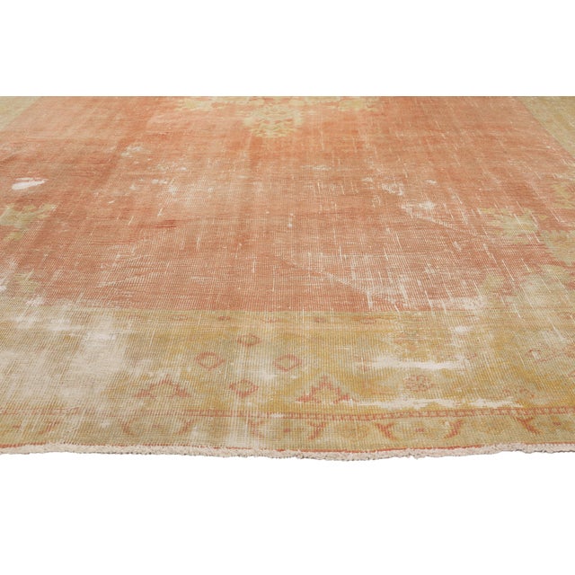 Late 19th Century Turkish Oushak Rug, 09'07 X 13'00 For Sale - Image 4 of 10