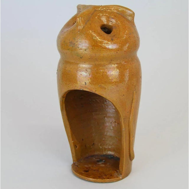 1950s Ceramic Owl Candle Holder, 1950s For Sale - Image 5 of 6
