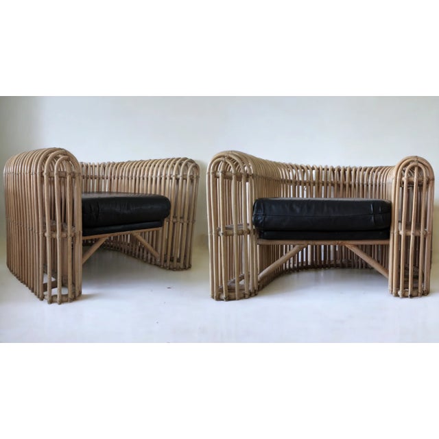 Mid-Century Modern 1980s Vintage Henry Olko Club Chairs - a Pair For Sale - Image 3 of 12