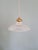 Gold Art Deco Pendant Light in Clear Grooved Glass, 1930 For Sale - Image 8 of 10