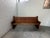 Antique Solid Wood Church Pew – Curved End Panels & High Back – Architectural Bench For Sale - Image 9 of 12