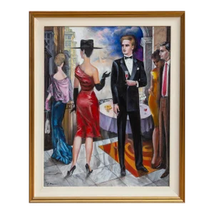 Invisible Presence, Erik Freyman Acrylic on Canvas, Signed Lower Left