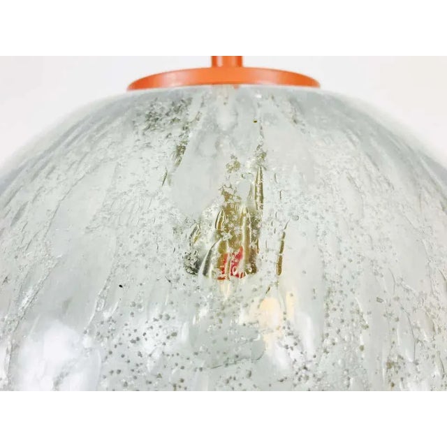 Round Crystal Ice Glass Bowl by Doria, 1970s, Germany For Sale - Image 6 of 7