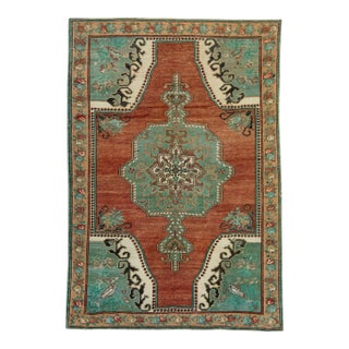 Turkish Vintage Rug 4'8" x 6'10" #17982 For Sale
