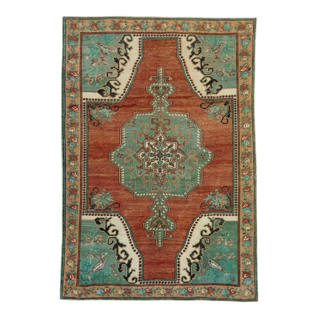 Turkish Vintage Rug 4'8" x 6'10" #17982 For Sale