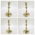 Antique 18th Century George II English Brass Petal Base Single Candlestick For Sale - Image 4 of 13