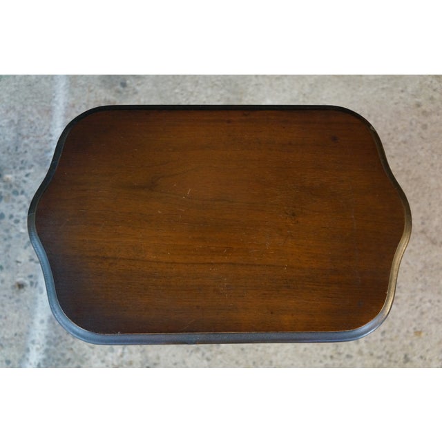 Antique Victorian Walnut Tobacco Humidor Cabinet Side Table Parlor Smoke Stand 26" For Sale - Image 10 of 18