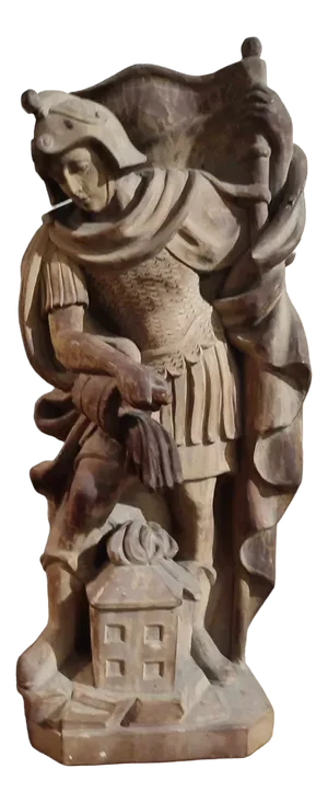 Saint Florian, 19th Century, Limewood